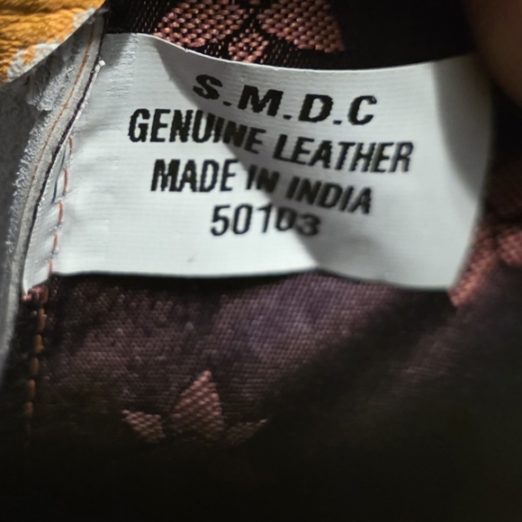 Anuschka Artistic Orange Key Holder Pouch EUC - Picture 2 of 8